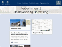 Tablet Screenshot of hasleveien15.net